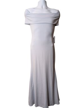 NWT Worth Collective Monroe Maxi Dress in Blue Bump friendly size Small knit